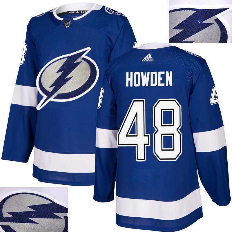 Lightning #48 Howden Blue With Special Glittery Logo Adidas Jersey